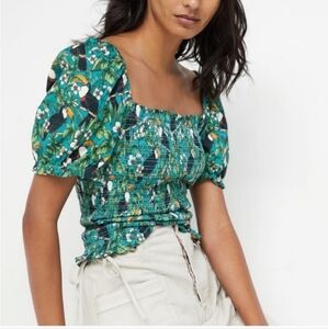 DOLAN Anthropologie Toucan Blouse NWOT MED